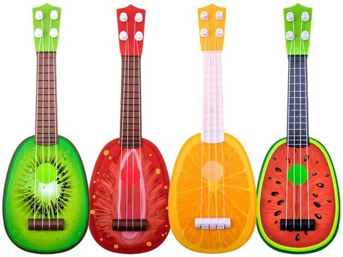 Owocowa ukulele GITARA dla dzieci gitarka IN0033