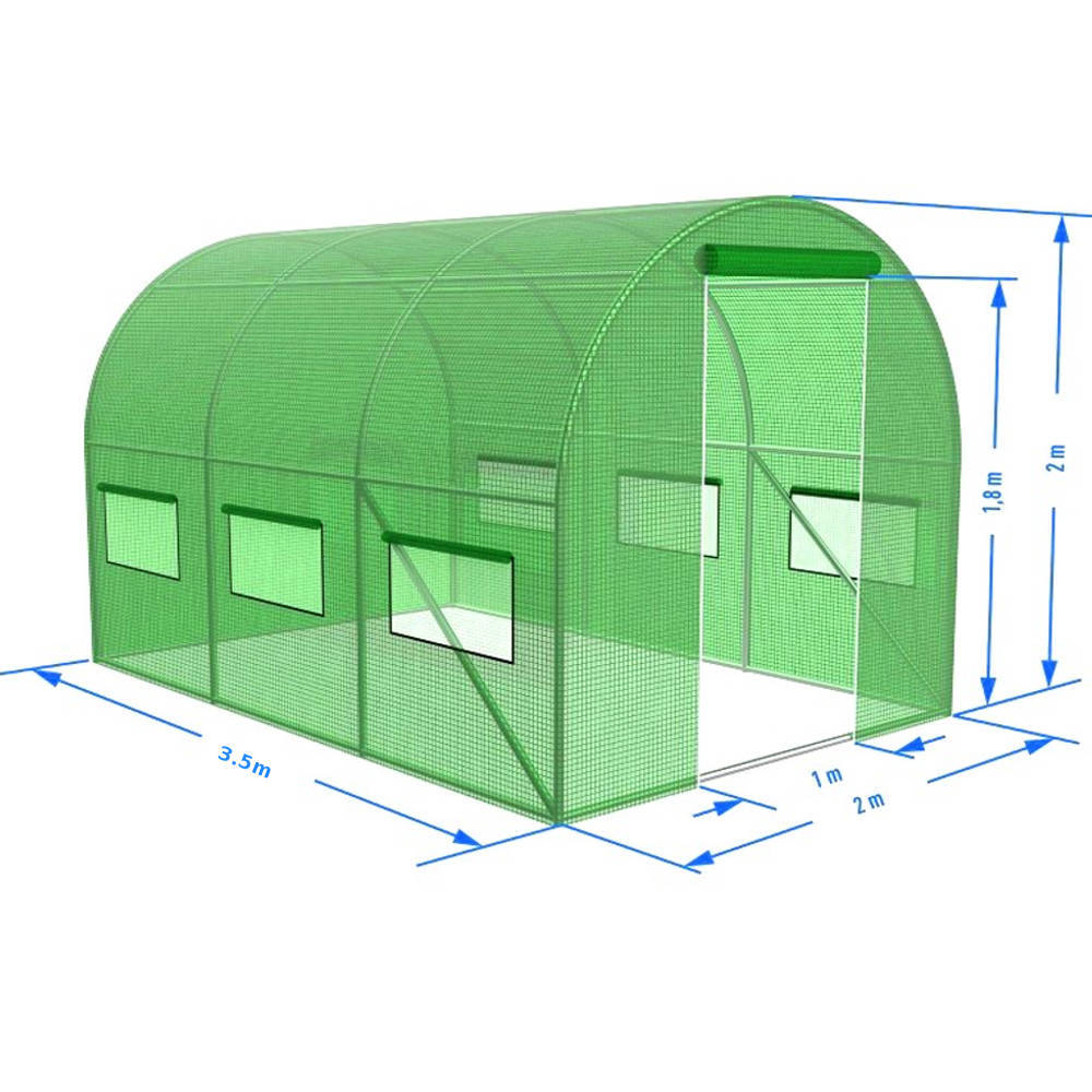 TUNEL FOLIOWY OGRODOWY WARZYWNY OWOCOWY 3,5 x 2m